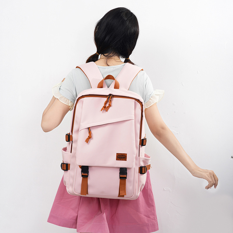 2025新款双肩包男背包初中生高中女书包大学生户外大容量旅行背包|undefined