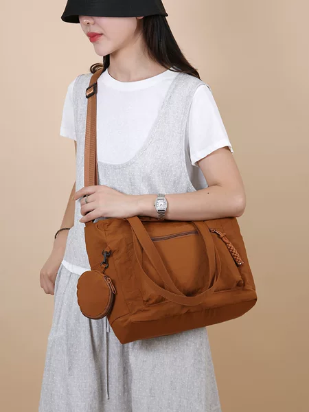 Cross-border large-capacity tote bag, fashionable trendy women's shoulder bag, simple and stylish versatile commuter personalized bag for women
