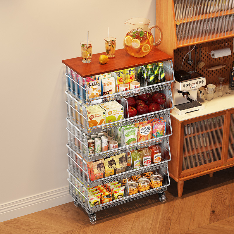 物置棚多層床置き家庭用果物野菜スナック収納棚リビング多機能カート工場卸売り