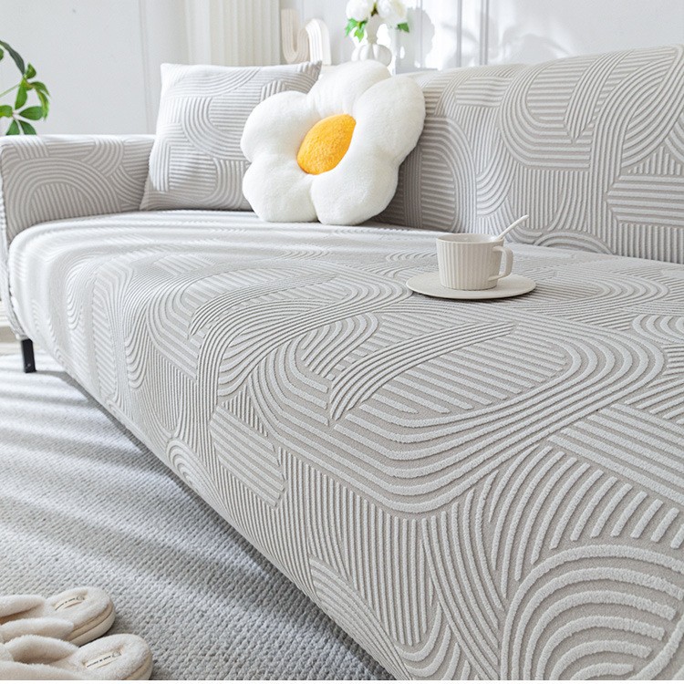 Funda de sofá de estilo crema de alta calidad Funda universal con todo incluido Funda de sofá perezoso universal de cuatro estaciones Cubierta de tela anti-rasguño