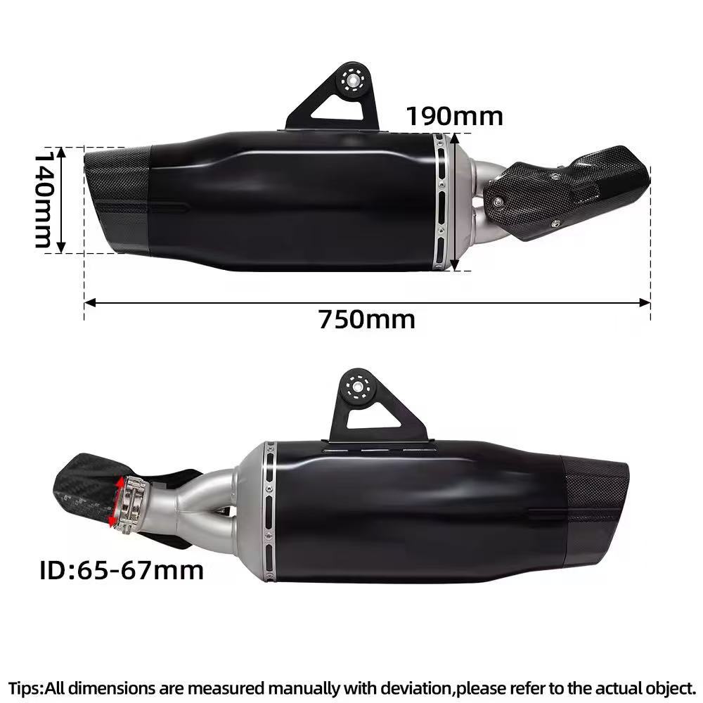 Suitable for motorcycle modification of the Waterbird R1200GS R1250GS with an integrated large exhaust pipe