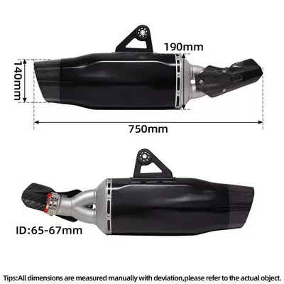 Suitable for motorcycle modification of the Waterbird R1200GS R1250GS with an integrated large exhaust pipe