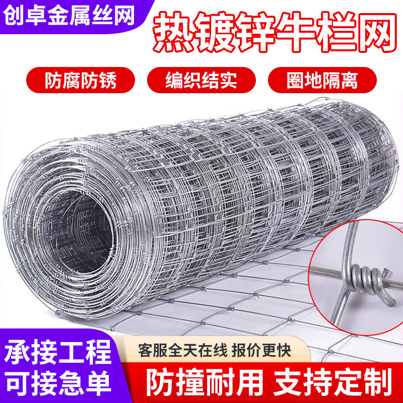 Breeding Cattle Net Orchard Lawn Greening Farm Circle Ground Anti-Climbing Protective Wire Twisted Galvanized Cattle Net