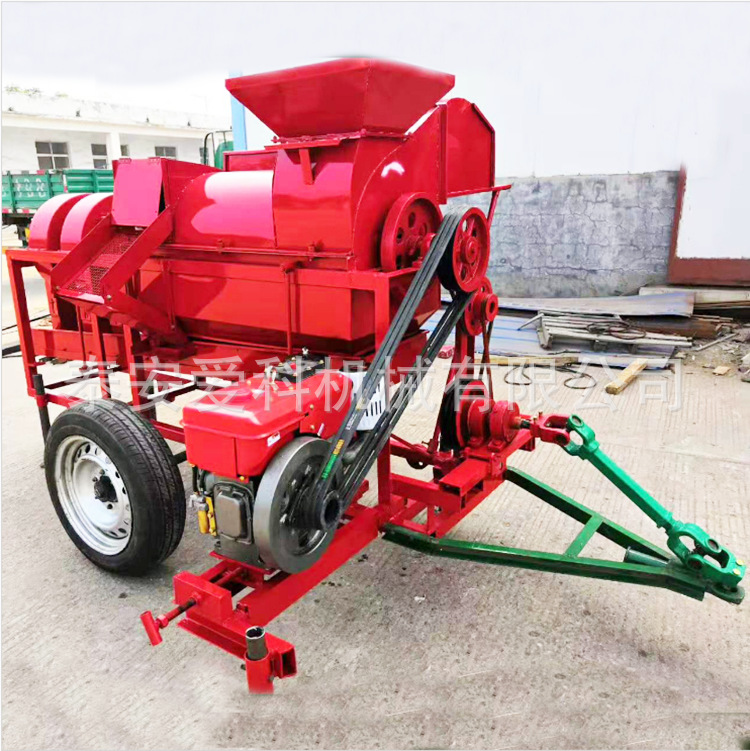 青海地区谷物脱粒及配6个筛网可选多种作物单穗打穗机稻麦脱粒机
