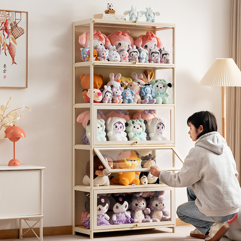 アクリル展示棚床置き簡易リビング収納棚高級感雑物オフィス面白納シンプルロッカー|undefined