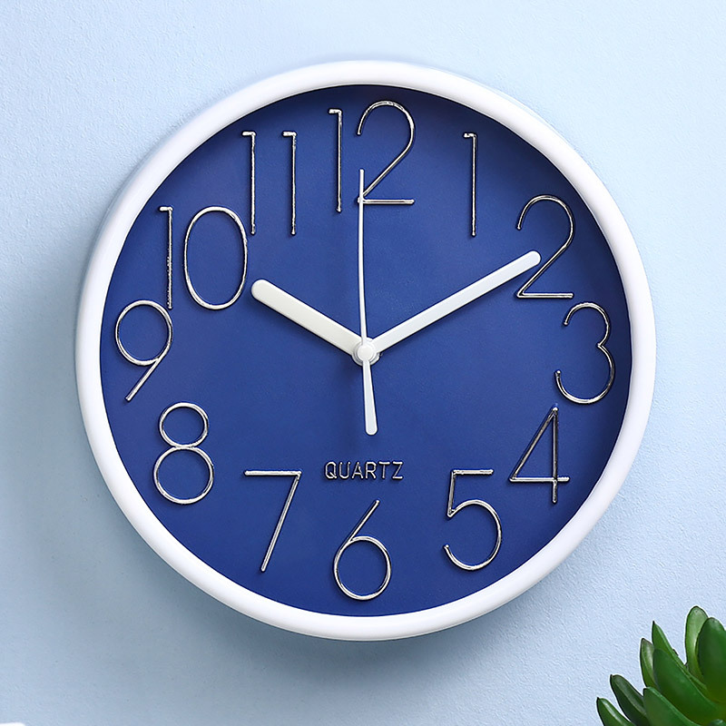 Reloj de pared simple de 8 pulgadas (20 cm) - Diseño creativo y de moda - Para sala de estar e interior - Venta directa de fábrica