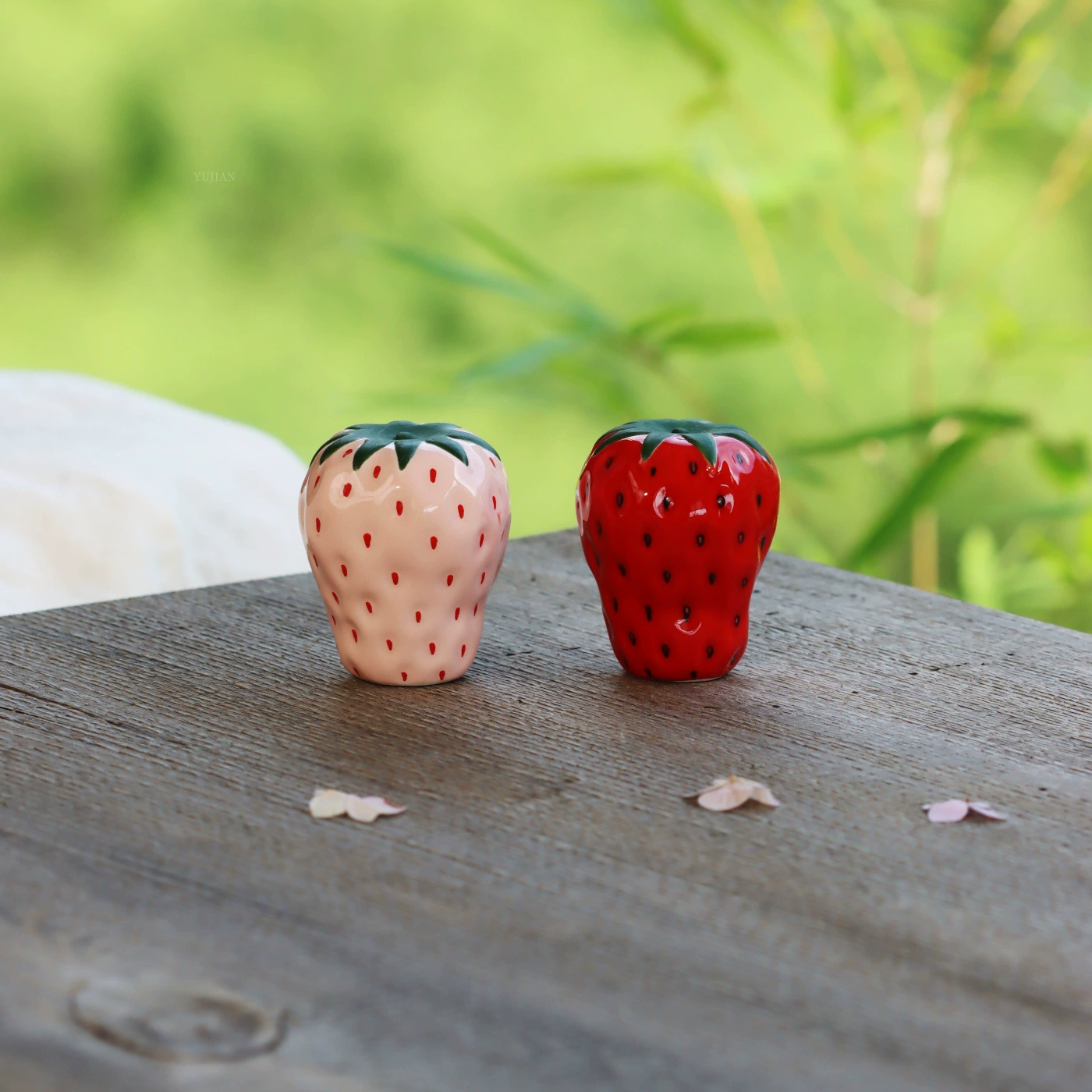 Набор крышек с клубникой для домашнего чайного стола, набор керамических крышек для украшения чайного питомца, подставка для благовоний для чайной церемонии, курильница, аксессуары для домашнего чая.
