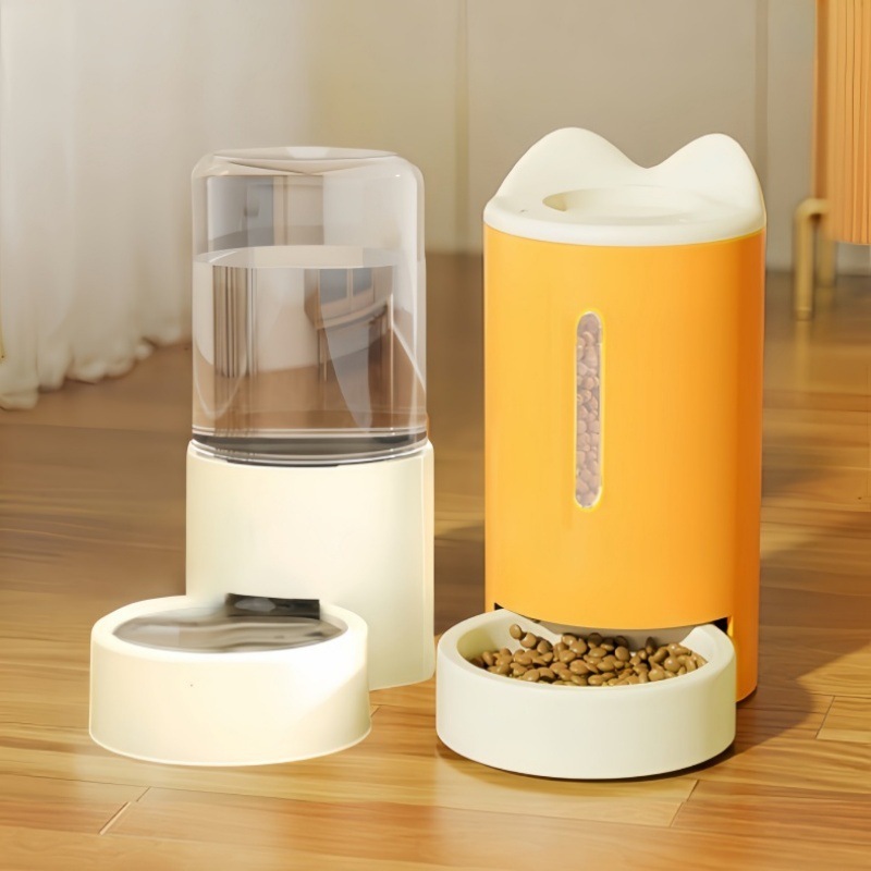 花螗季猫咪狗狗饮水机猫粮自动喂食器猫碗狗碗猫投喂宠物用品喝水|undefined