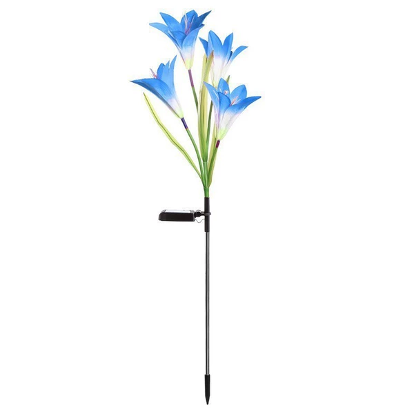 Blue four-headed lily