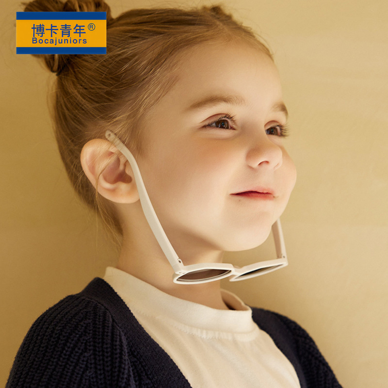 新しい赤ちゃんのファッションサングラス0-3歳の子供のシリコン眼鏡ファッション日焼け止め子供の日よけ眼鏡8401|undefined