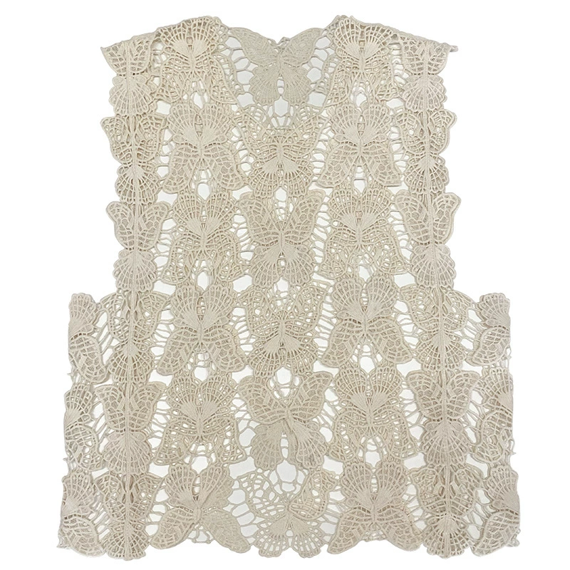 Summer vest sleevless, custom-made, with embroidery