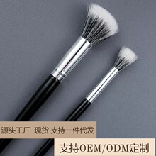 新款点彩刷腮红刷细光锋羊毛上妆清透双层平头单支化妆刷美妆工具