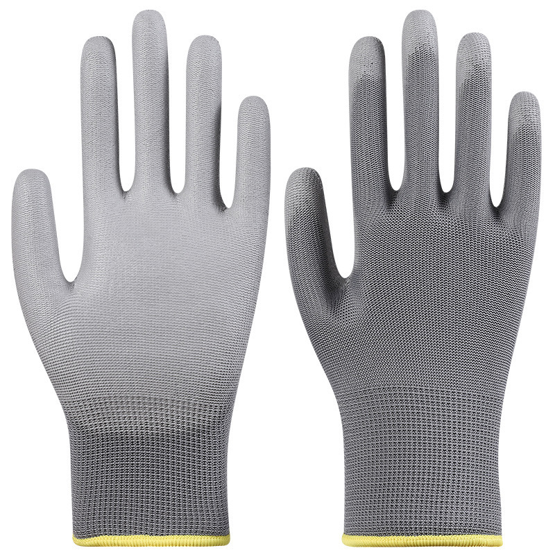 Guantes de protección laboral Star Yu Guantes antiestáticos delgados antideslizantes y resistentes al desgaste Star Yu PU508 recubiertos con palma
