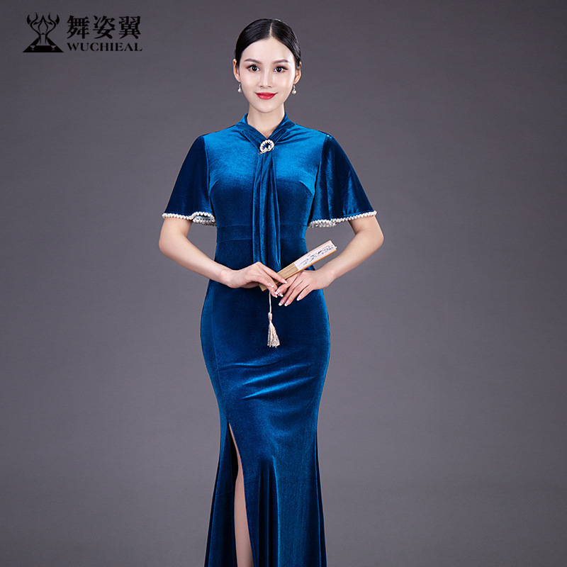 Dancing Wings Slim Fit and Body Clothes Etiquette Clothing 2020 New Training Dances Show Practice Celebrity Dress XT635 Dancing Wings Slim Fit and Body Clothes Etiquette Clothing 2020 New Training Dances Show Practice Celebrity Dress XT635