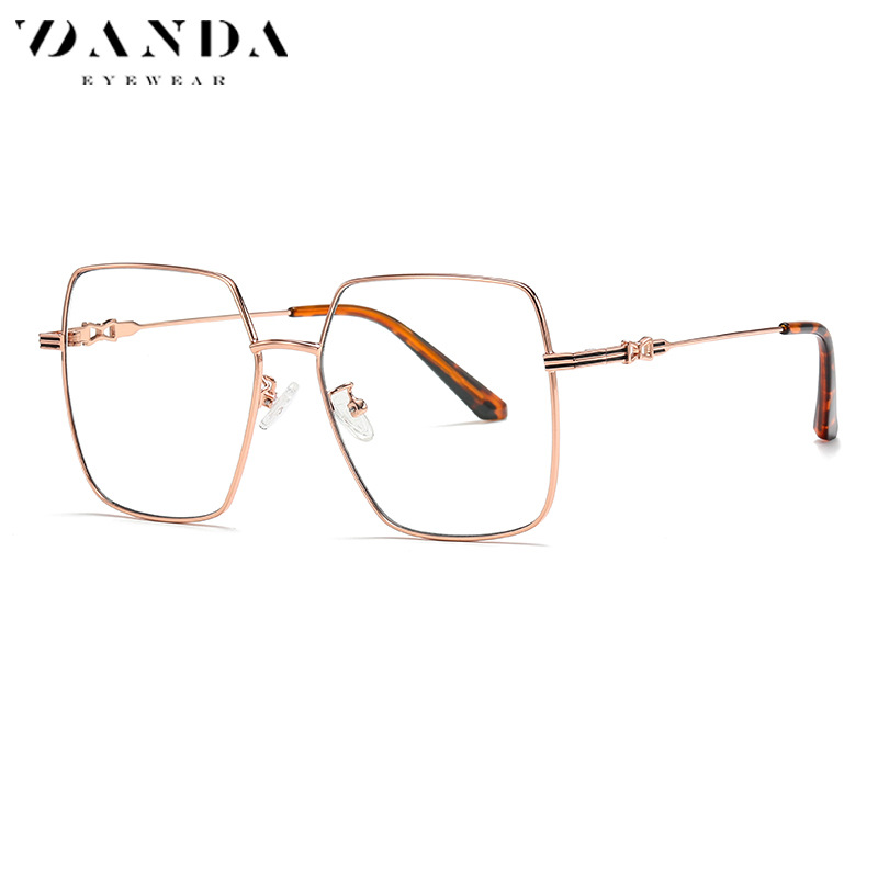 Nueva moda gafas Marco de las mujeres marco grande gafas lisas JS8603 Europa y América calle tiro ins estilo de moda Anti-azul gafas de luz