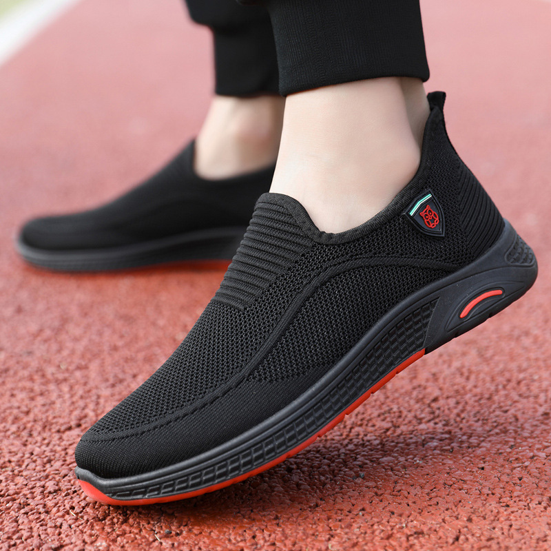 2024 Spring New Flying Woven Sports Shoes Men's Shoes Fashion Casual Shoes Outdoor Running Shoes Dropshipping