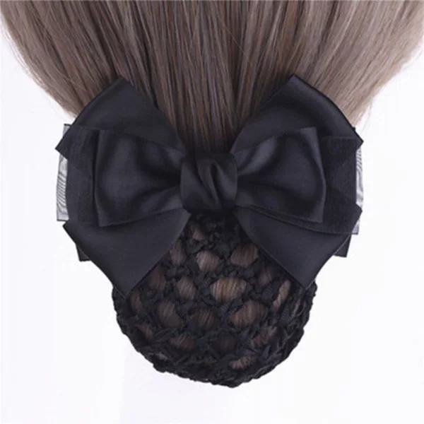 Hair Net Professional Head Flower Net Bag Nurse Hair Net Internship Bow Employee Head Flower Bank Hair Net School Property Head