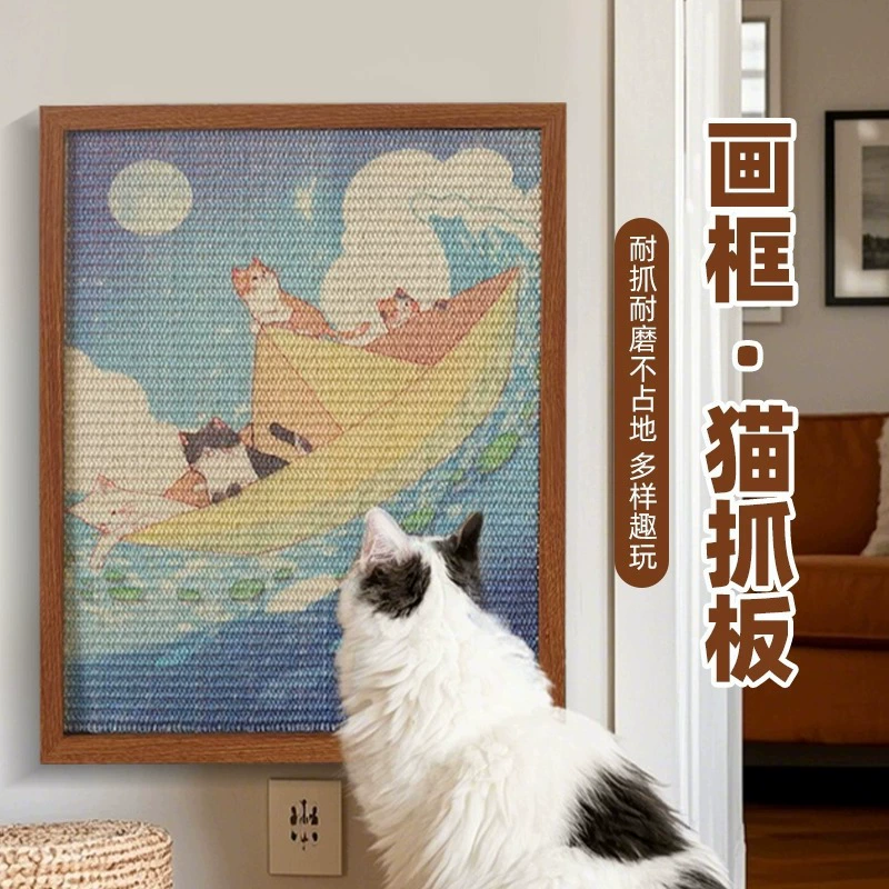 Художественная картина маслом, доска для когтей кошки, высококачественная износостойкая доска для когтей кошки, креативные игрушки для кошек, мебель против царапин, товары для домашних животных, оптовая продажа