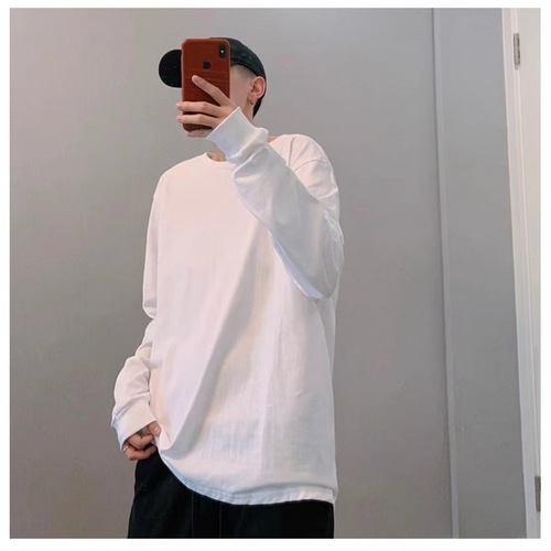 2025 Spring and Autumn Long-Sleeve T-Shirt Trendy and Versatile Men's Base Shirt Stylish Top for Outdoor Wear Autumn Sweatshirt