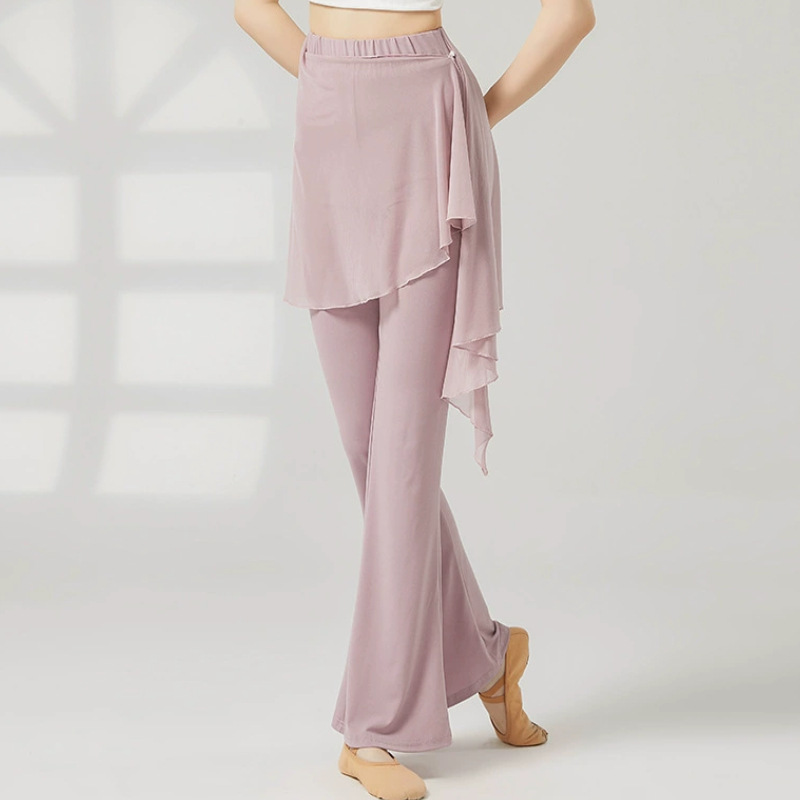 Dance Pants, Flared Pants, Elegant Fake Two-Piece Modern Dance Clothes, Chinese Dance Clothes, Classical Dance Practice Clothes