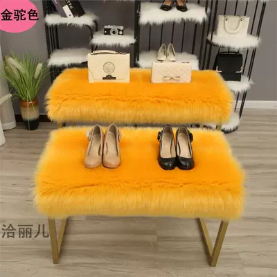 Wool pad, Break Short Plush Bay Window - customized-golden-camel