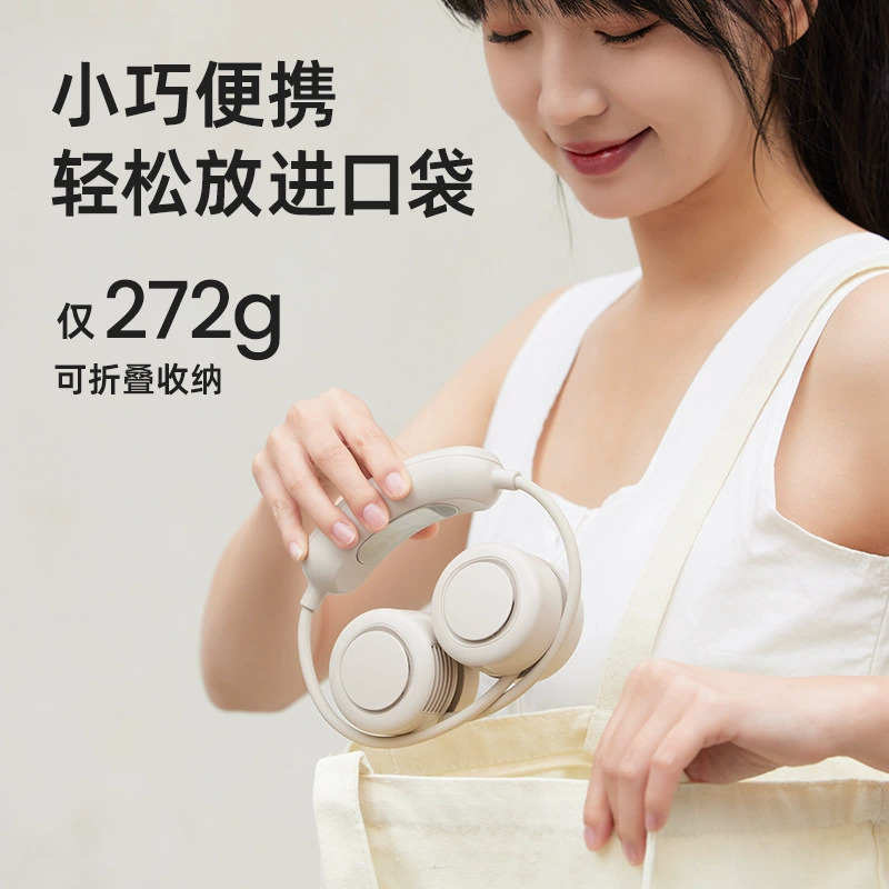Handheld small cooling folding travel air fan