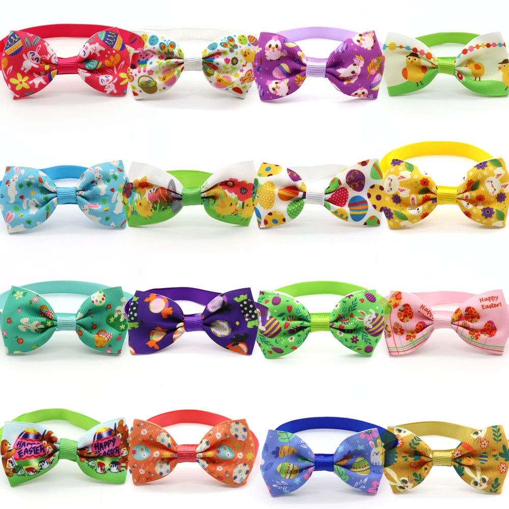 Трансграничный Новый галстук-бабочка для кошек и собак Пасхальное яйцо Кролик зоотовары галстук-бабочка долгосрочные товары