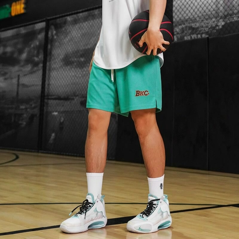 Icebreaker American Basketball Shorts Men's Wafflesque Quick-dry Fitness Hong Kong Style Three-part Pants Retro Casual Sports Pants