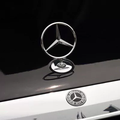 Mercedes-Benz W211 W212 W213 hood emblem, E300 E200 E260L E280 engine emblem, car emblem, head emblem