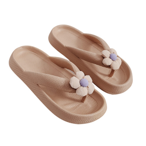Factory wholesale poop slippers, home indoor thick bottom, men and women's bathroom, soft bath, home people's word sandals