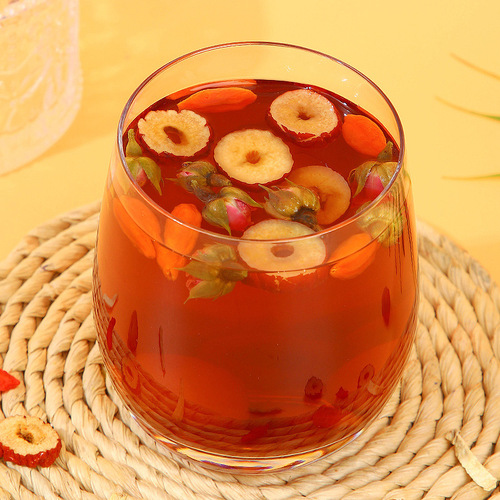 Brown sugar ginger jujube tea wholesale longan red dates wolfberry ginger shredded roses 150g bag factory direct sales large price