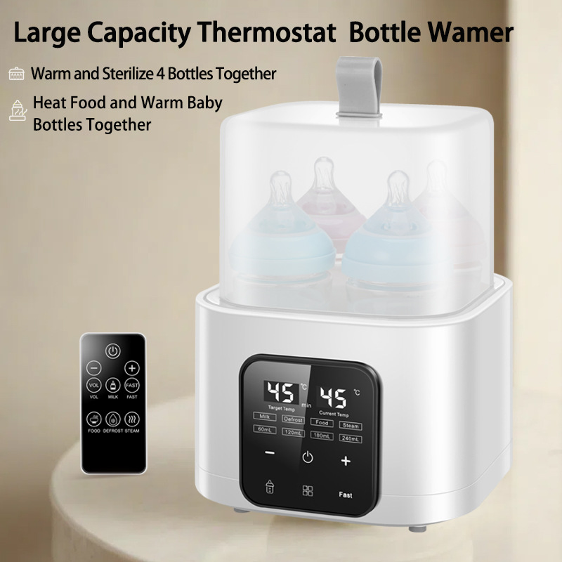 Cross-Border Supply Large-Capacity Multi-Functional Milk Warmer with Remote Control Bottle Sterilization Two-In-One Constant Temperature Milk Warmer