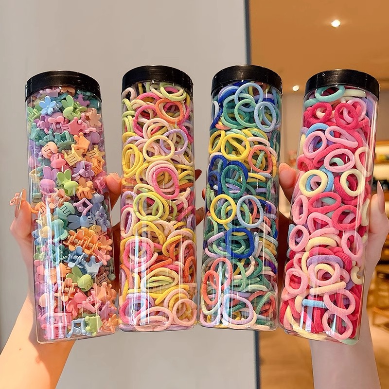 Anillo de pelo de pulgar de dopamina de color para niños niñas corda de caballo de alta elasticidad y durabilidad no daña tocado de cabello