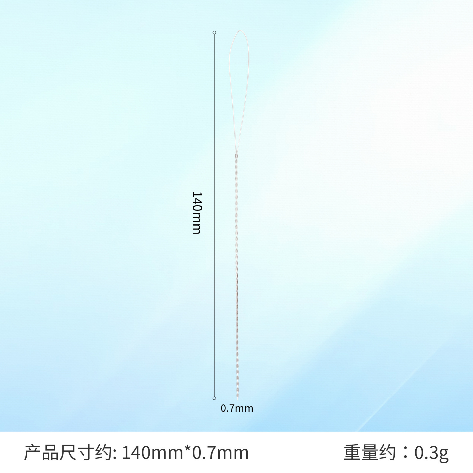 Venta directa de fábrica Aguja de apertura intermedia Aguja de enhebrado Aguja de orificio medio Aguja de enhebrado Aguja de enhebrado Collar de bricolaje