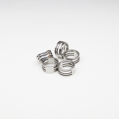 DIY jewelry tools, stainless steel open and close ring hangers, rings for handmade single loop open-close finger rings