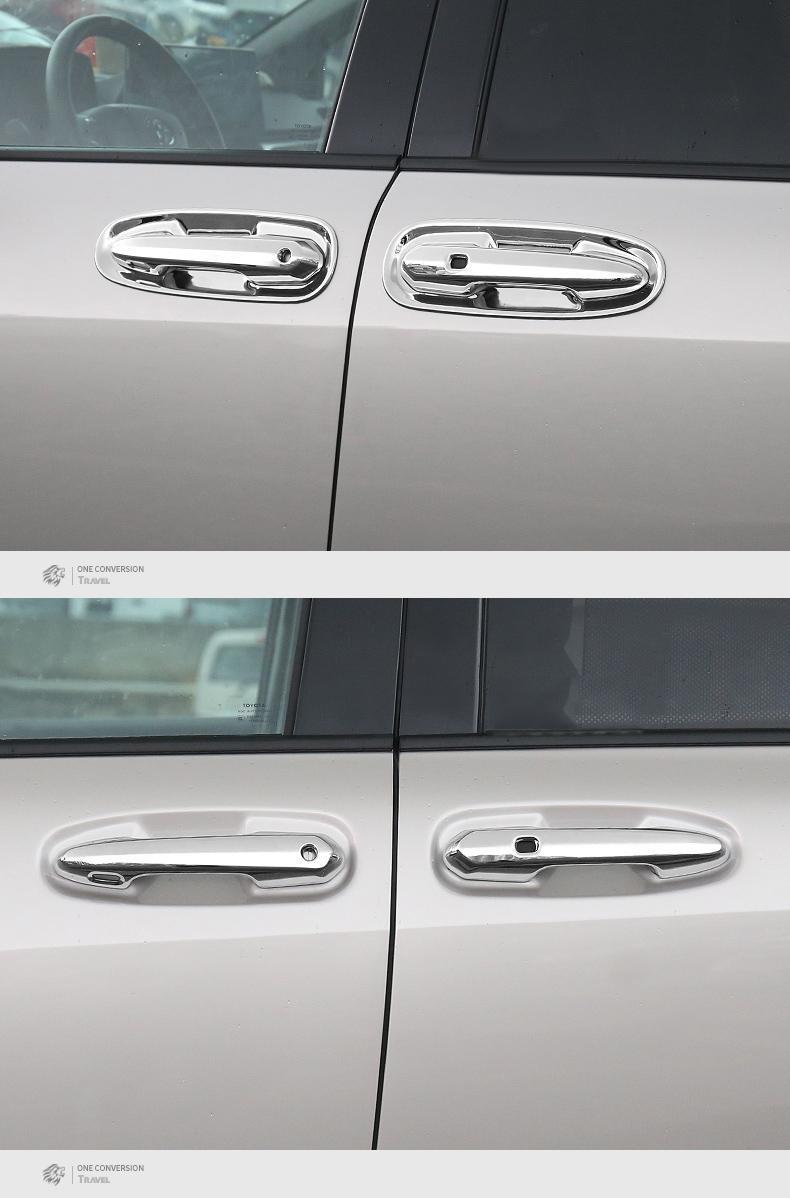 Door Handle Cover Suitable for 22-24 Toyota Sienna, Special Door Handle Carbon Fiber Protective Cover