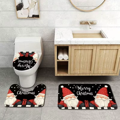 floor mat, Avtomobil döşəmə paspasları - kq-christmas-themed-toilet-seat-cover-9-3545cm-cover