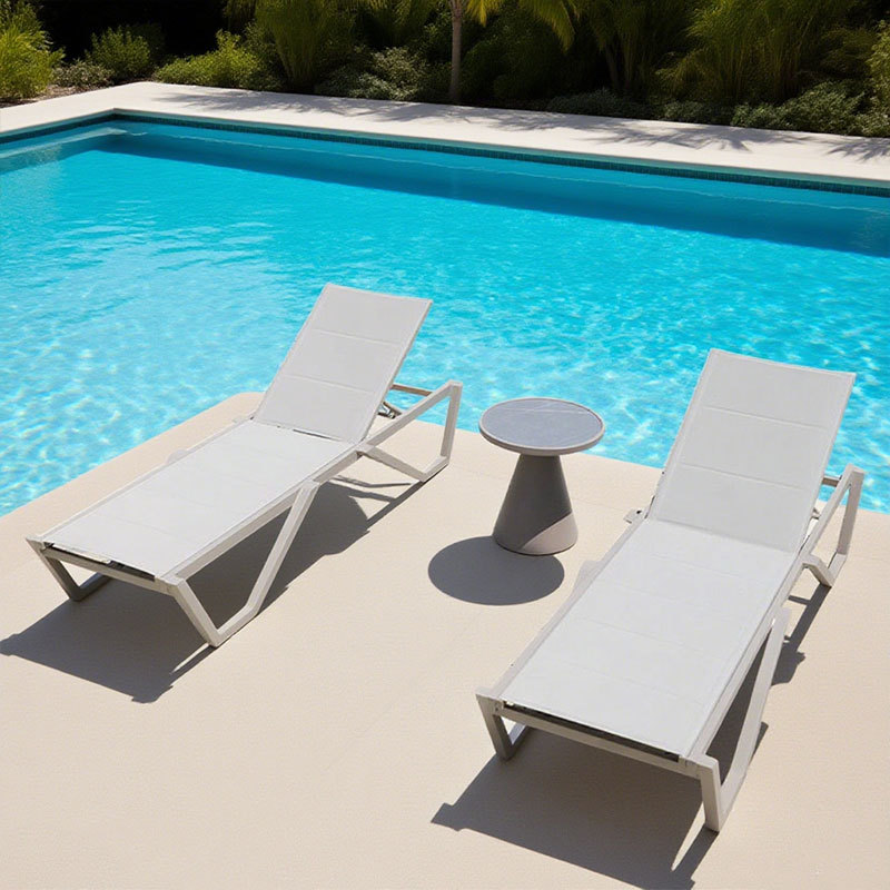 Piscina al aire libre Hotel Residencial piscina ocio sillón impermeable patio al aire libre frente al mar silla de playa al por mayor