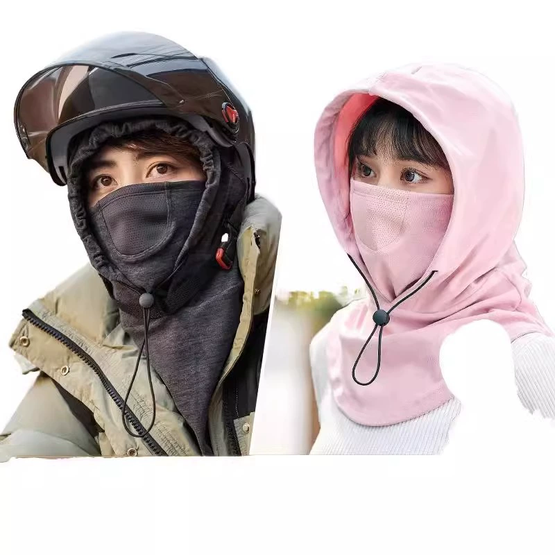 Осенне-зимняя ветрозащитная шапка для езды на велосипеде, теплая шапка-пуловер, уличная маска, шапка и шарф, цельная велосипедная шапка для мужчин и женщин.