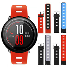 适用于华米硅胶表带GTR运动智能手表替换腕带22mm硅橡胶双色拼接