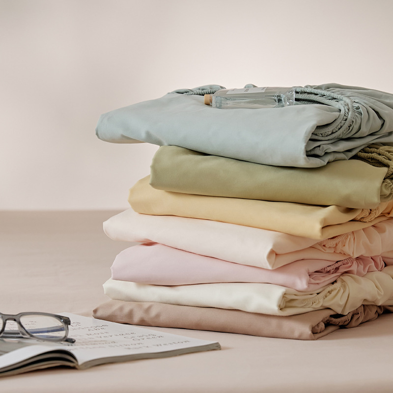 100S Pure Cotton Long-Staple Cotton Brushed Quilt Cover Single Piece Autumn and Winter Thickeneded Bed Bed Sheets Pure Cotton Quilt Cover Pure Color Bed Bed Sheets Pillowcase