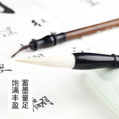 Wholesale factory supply of large, medium, and small calligraphy brushes for beginners' Chinese calligraphy training, students, including wool and goat hair mixed brushes for painting and calligraphy practice, entry-level.
