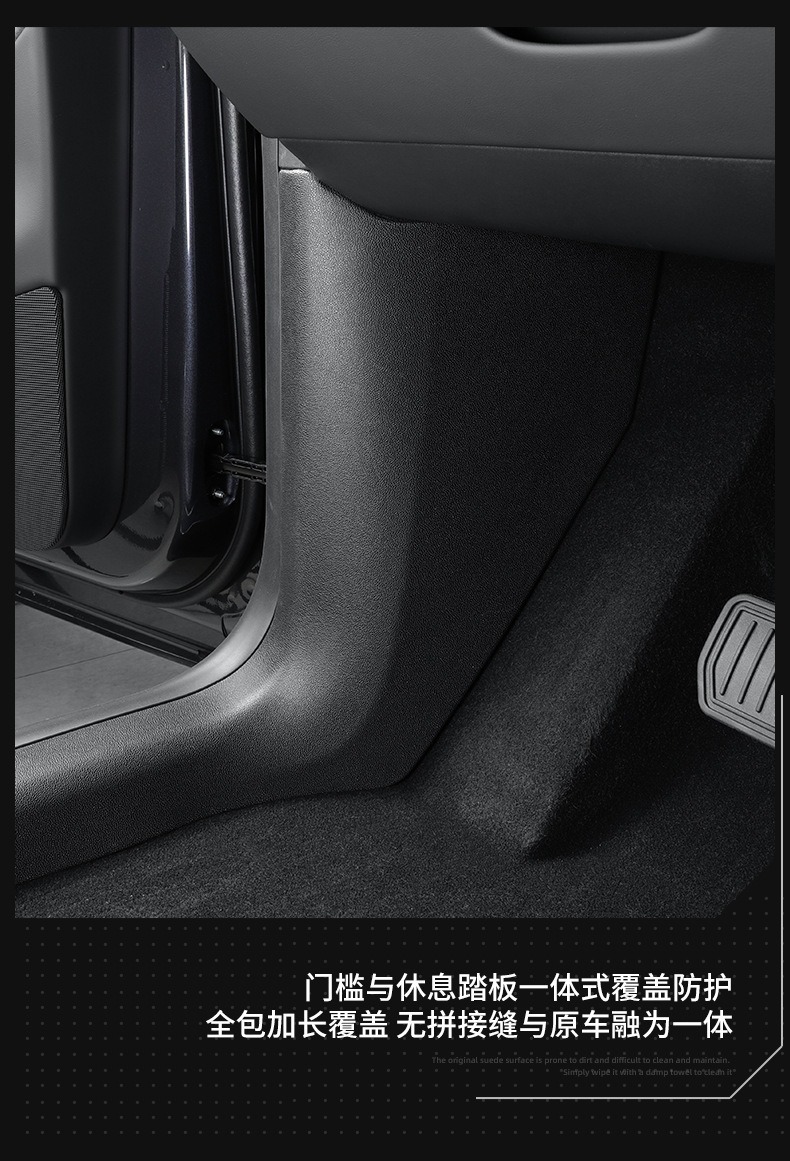 Anti-Kick Pad Protector for Tesla Model Y 25 Refreshed Front/Rear Door Sill