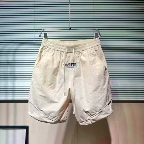 2025 Men's Summer Thin Ice Silk Beach Shorts Youth Quick-Dry Breathable Outer Wearing Loose Casual Sport Pants