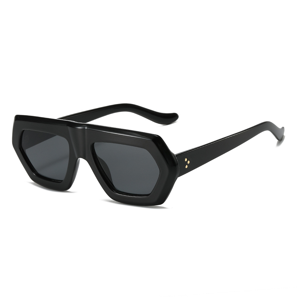 Cross Border New Flat Glasses European And American Irregular Sunglasses Sunglasses Ins Travel Street Shooting Colored Sunglasses For Women_voghion.com