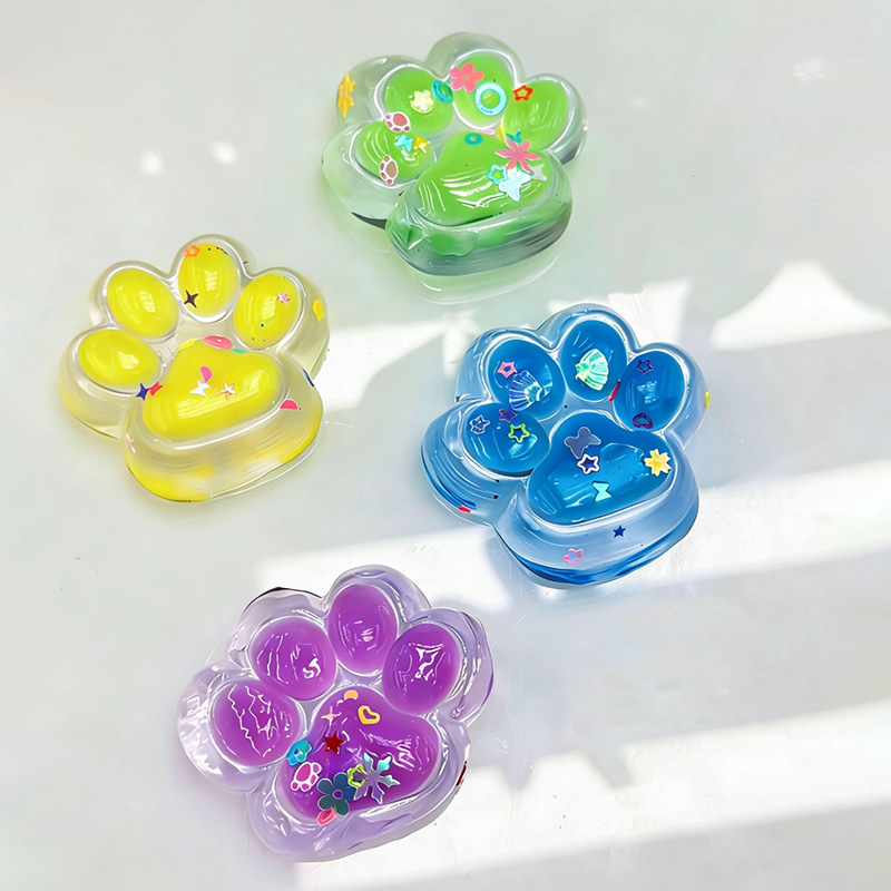 Explosiones transfronterizas de garras de gato multicolores pellizcadas de compresión juguetes de barro sensación relajante emoción ventilación artefactos regalos al por mayor image 4