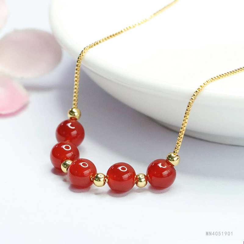 眷钰 Organic onyx fashionable necklace, Chinese style, wholesale