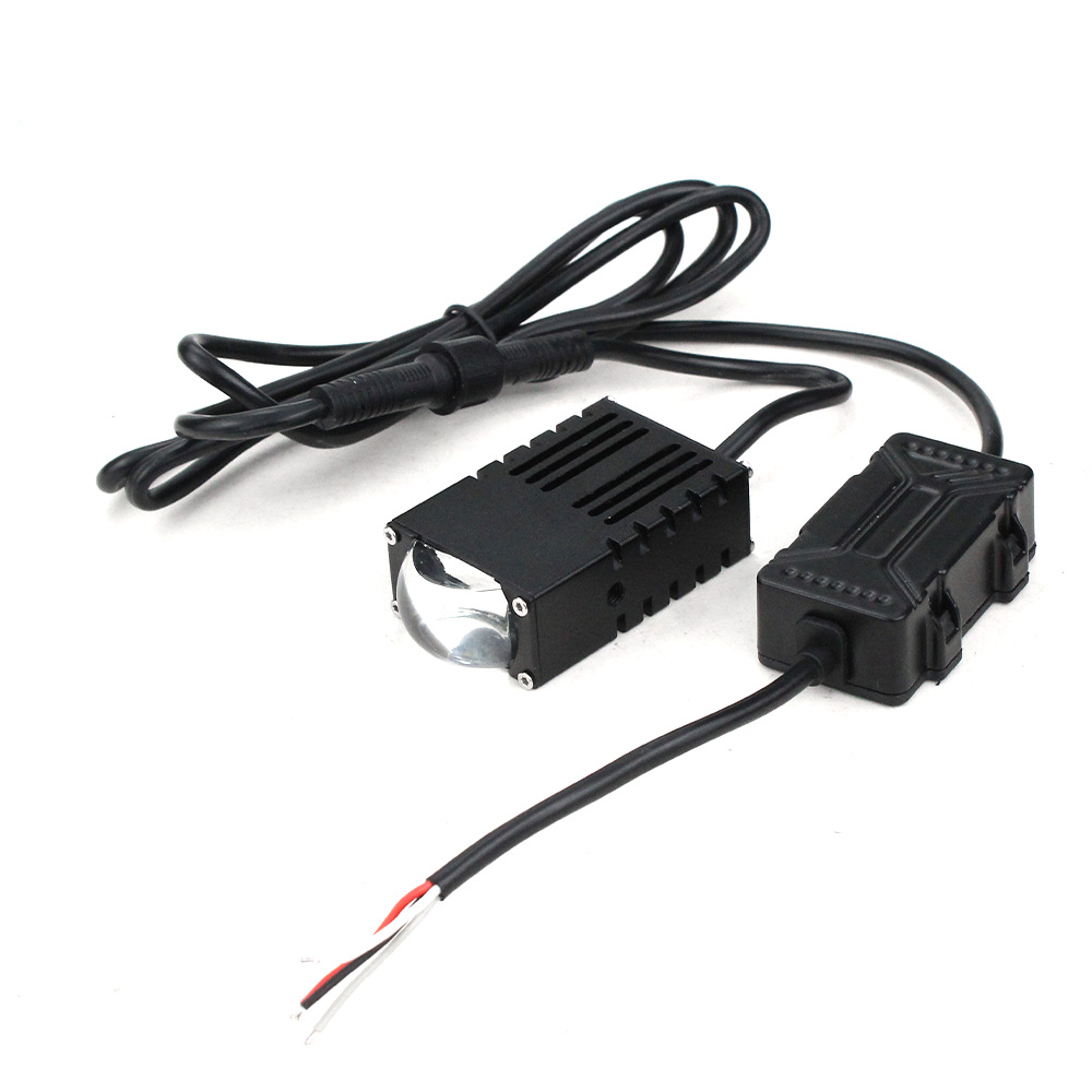 Car grille light middle grid light car led middle grid dual color spotlight motorcycle led spotlight car led headlight