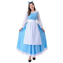 外贸新款成人女士cosplay爱丽丝庄园女仆服装派对角色扮演服套装