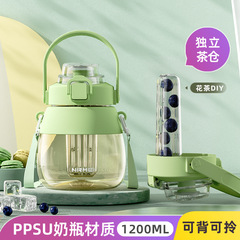 PPSU大肚杯大容量幼兒園兒童吸管杯上學專用直飲喝水杯子孕婦女生